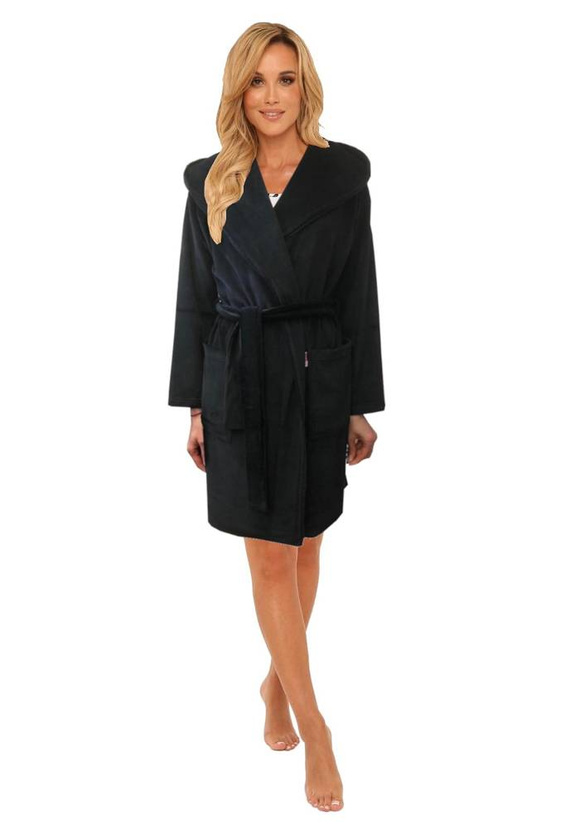 Szlafrok damski 647 Socorro Forex - czarny