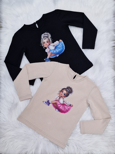 Bluzka długi rękaw Sweet Girl Bambarillo beżowy 