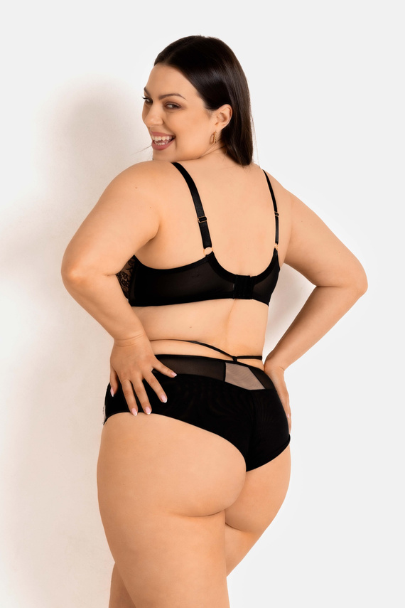 Biustonosz Monaco Soft 19245 Mediolano czarny – koronkowy i wygodny