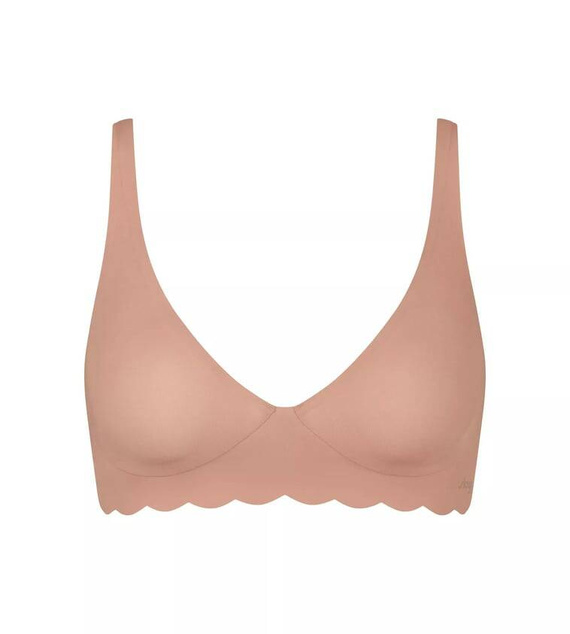 Miękki biustonosz Braletka Zero Microfibre 2.0 Soft bra Sloggi - Cameo brown