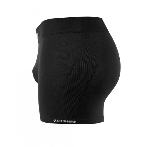 Bezszwowe bokserki męskie BM07 Solar Sesto Senso - czarny
