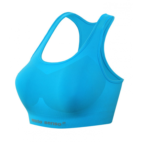 Biustonosz sportowy top CL14 Sesto Senzo turkusowy