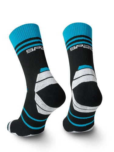 Running 04 Skarpety biegowe damskie/męskie Spaio black/white/blue 