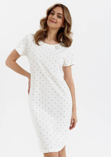 Koszula nocna z bawełny 441 Cana - ecru