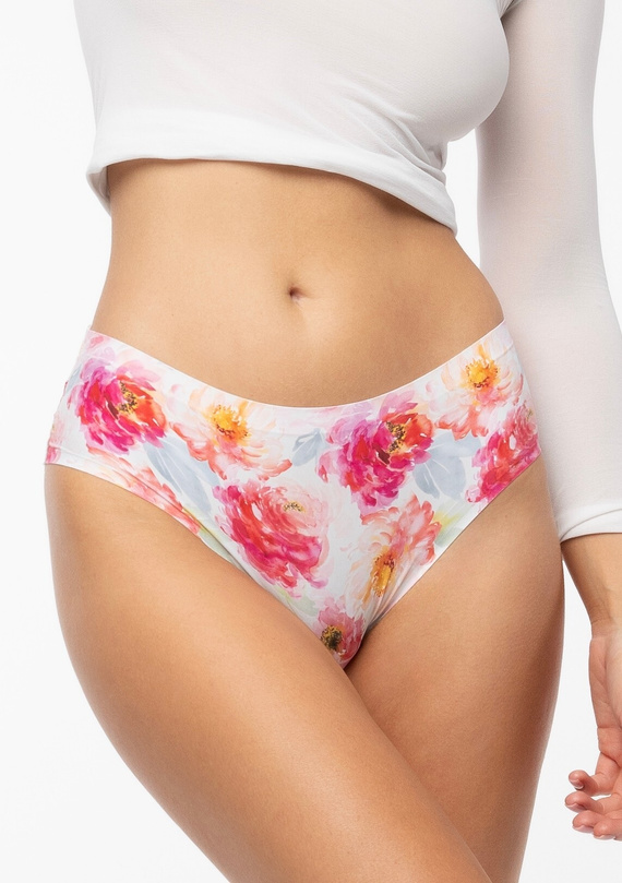Figi damskie Peony Cheekie Brasil Julimex  biały