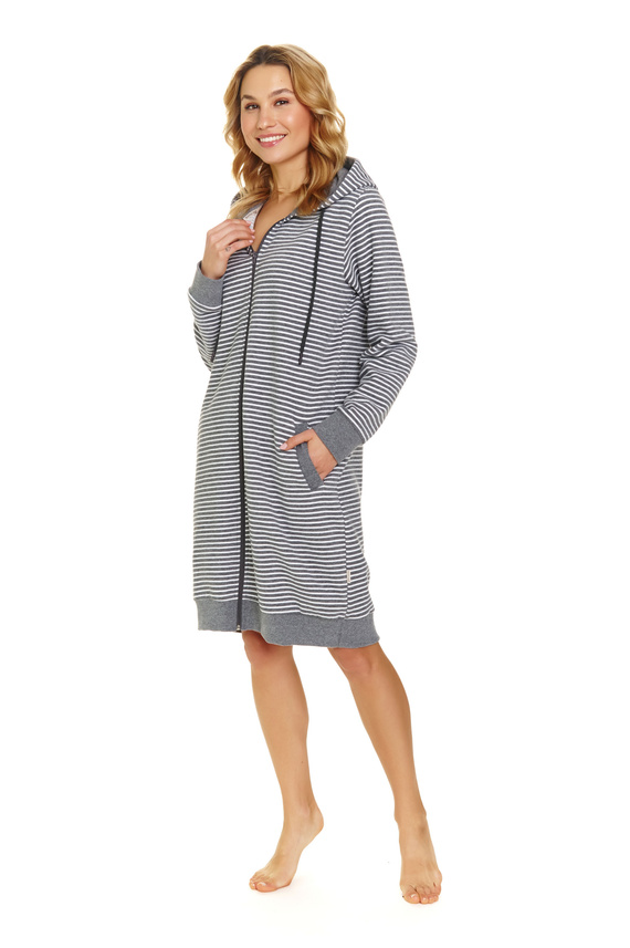 SMZ.5246 Szlafrok damski Doctor Nap - dark grey
