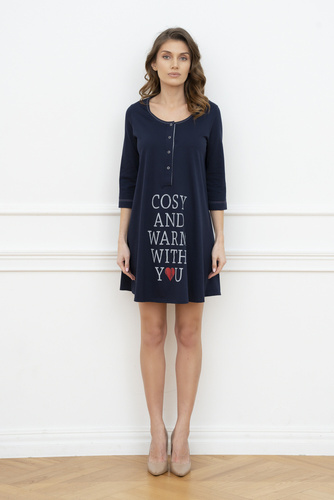 Koszula ciążowa i do karmienia. 3/4rękaw Balsam Italia Fashion - granat