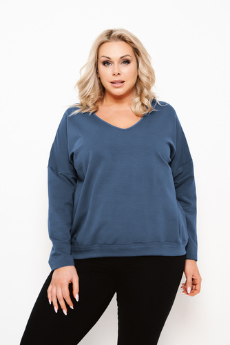 Bluza damska Karina Italian Fashion - jeansowy