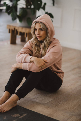 Bluza do karmienia Motherhood Milk&Love oversize pudrowy róż