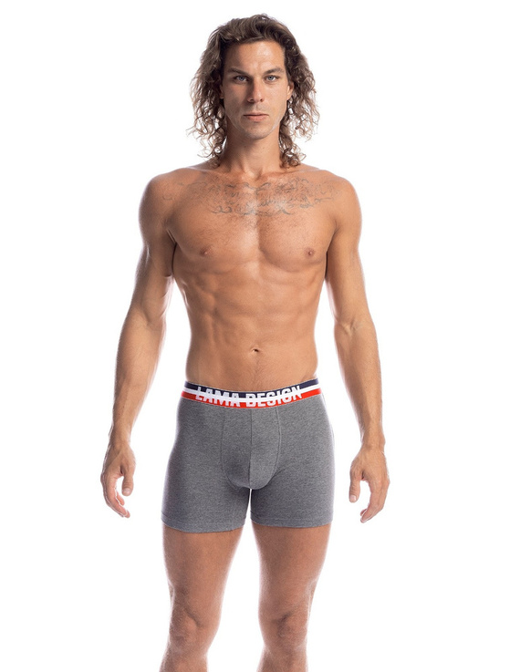 Bokserki męskie M-1029 SZG Lama granatowy szary