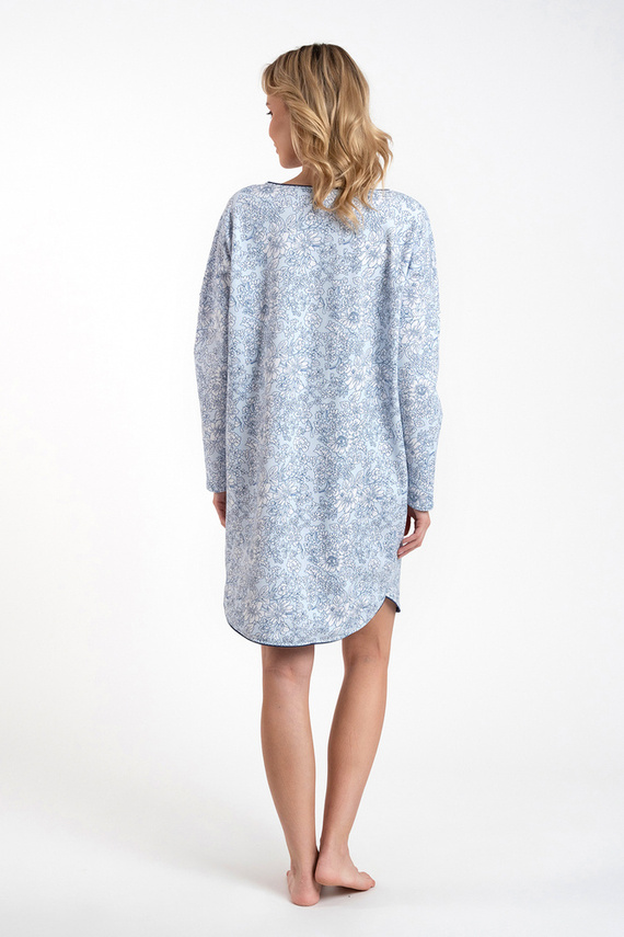 Koszula nocna damska Gracjela Italian Fashion - druk niebieski