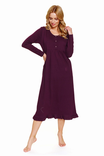 7318 Koszula nocna ciążowa i do karmienia | 100% bawełna | Doctor Nap