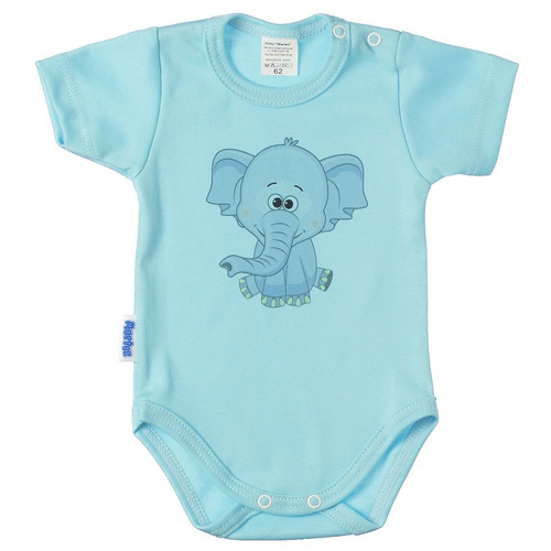 Body niemowlęce krótki rękaw Latarnik Martex szary