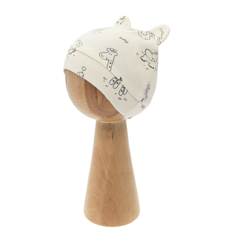 4800 02 Animals Komplet wyprawkowy 4-częściowy nadruk Nicol - ecru