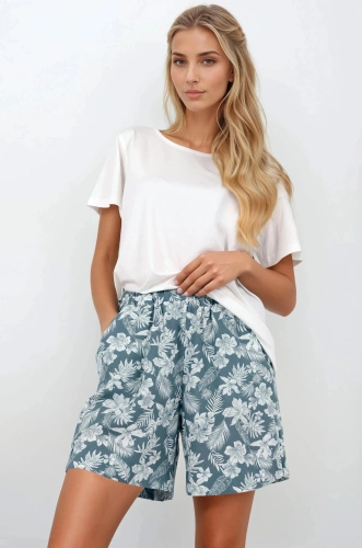 Momenti Per Me Piżama Damska Calm Summer – Letnia, Bawełniana, Dwuczęściowa