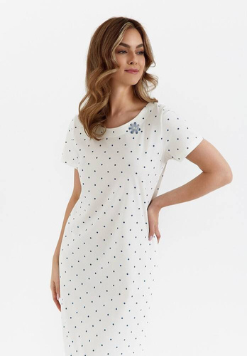 Koszula nocna z bawełny 437  Cana -ecru