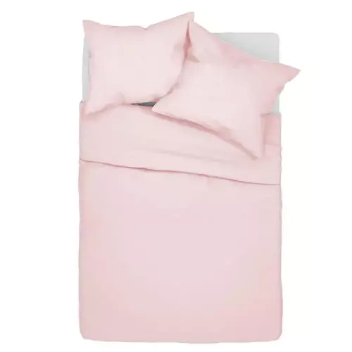 Pościel bawełniana jednobarwna Simply Spod Igły i Nitki pudrowy róż