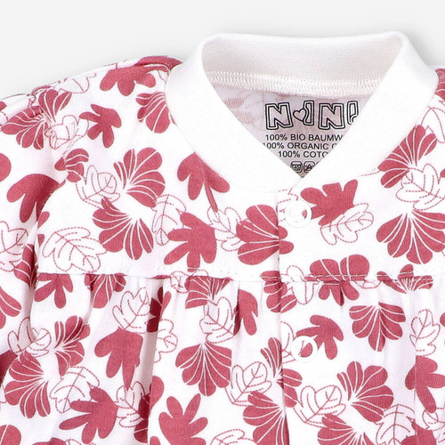 Kaftanik niemowlęcy z bawełny organicznej Wesoła Panda Nini druk