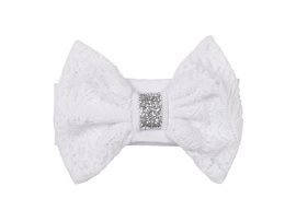 Princess Opaska z kokardką 0716K Marija - biały