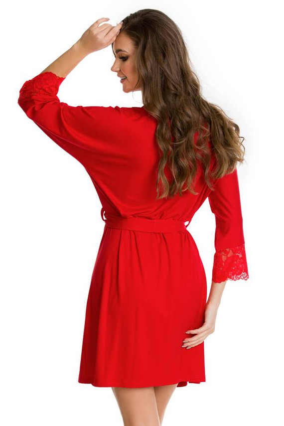 Szlafrok damski 12014 Etna Mediolano czerwony