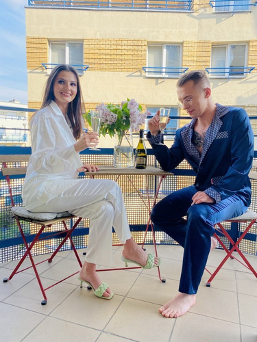 934 Classic Piżama damska Forex - pearl/perłowy