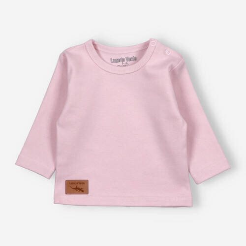 Bluzka gładka Lagarto Verde - różowy