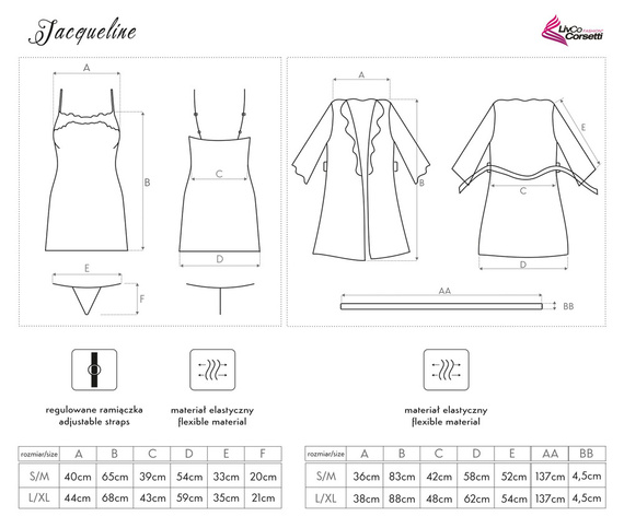 Komplet trzyczęściowy Jacqueline Navy Blue LC 90249 LivCo Corsetti Fashion - navy blue