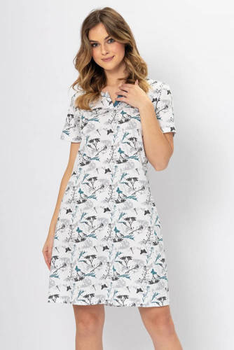 Koszula damska 1284 Katy Leveza biały-morski