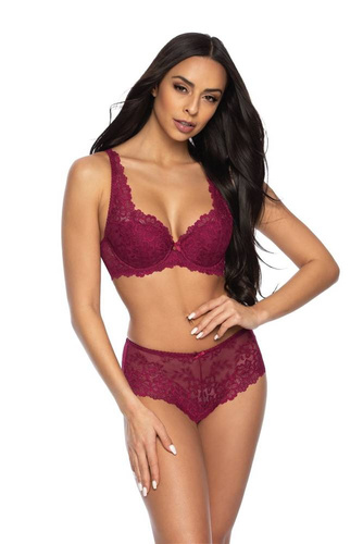  Biustonosz Usztywniany M-053/22 Carmela Mat - bordowy