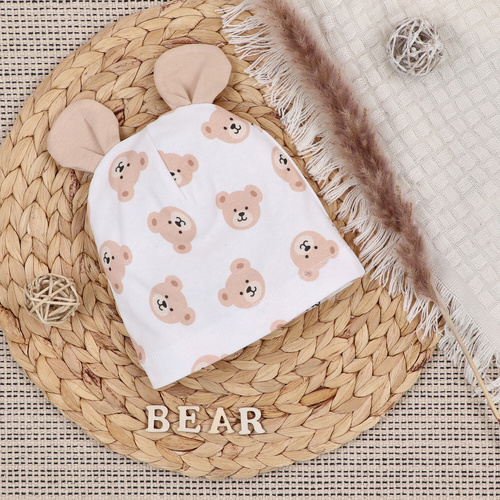 Czapka niemowlęca z bawełny organicznej Sweet Bears Nini 