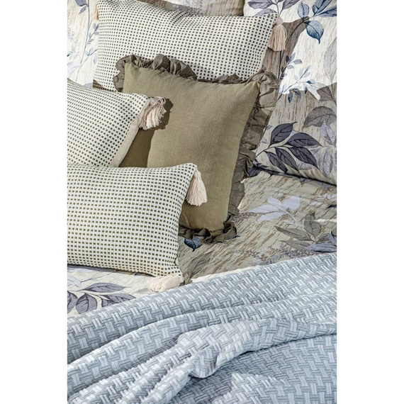 Poszewka z grubej tkaniny bawełnianej Montenegro Eurofirany oliwkowy