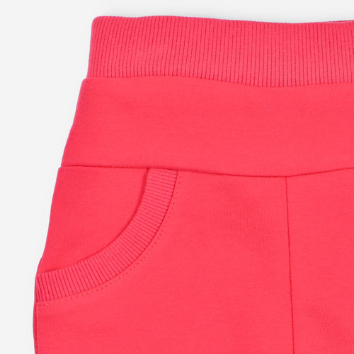 Spodnie dresowe z bawełny organicznej Kolorowy Las Nini malinowy