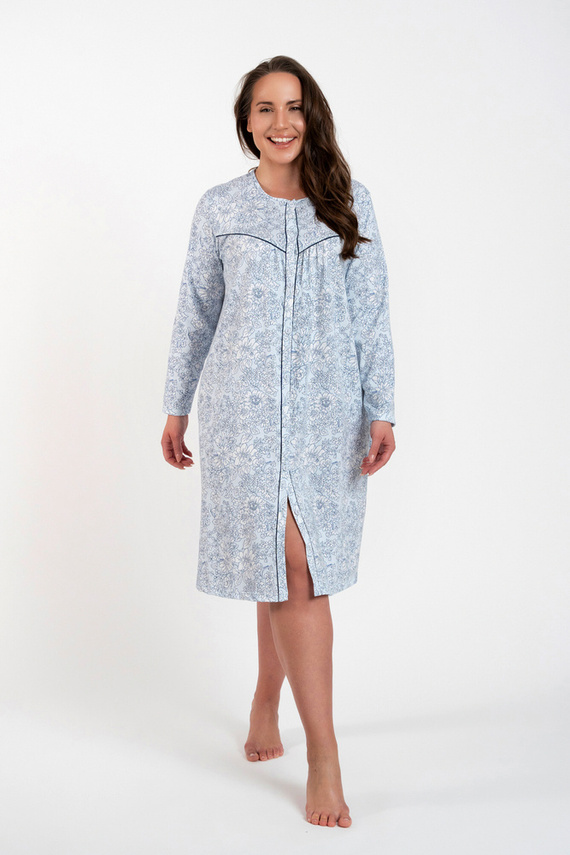 Koszula nocna damska Talita Italian Fashion - druk niebieski
