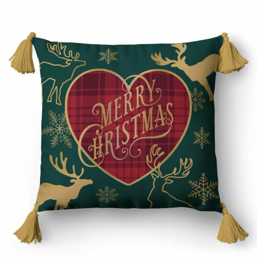 5385 A Merry Christmas Christmas Deco Detexpol– poszewka dekoracyjna świąteczna 45x45, Panama, zamek błyskawiczny