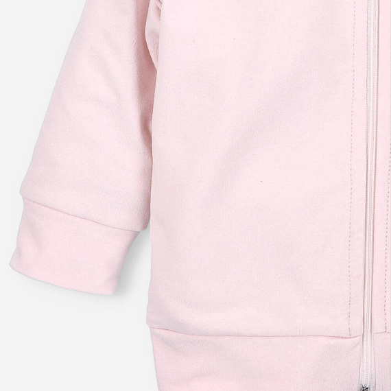 Bluza dresowa z bawełny organicznej Jelonki Nini różowy
