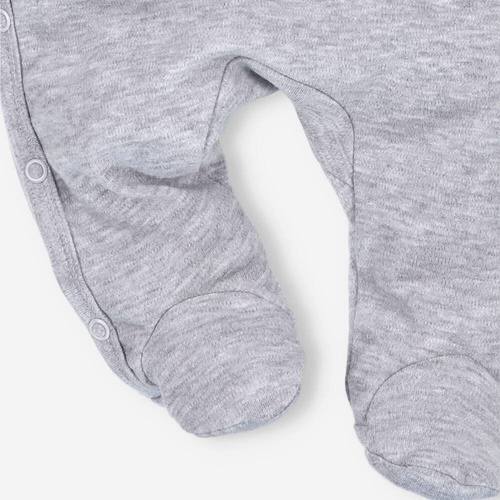 Pajacyk z bawełny organicznej Space Tour Nini szary