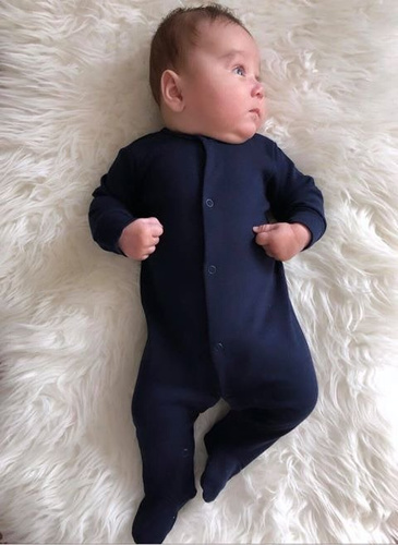 Pajacyk niemowlęcy gładki Martex granatowy