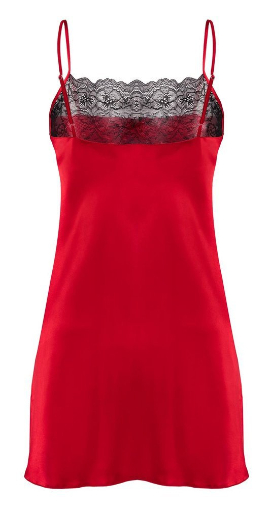 Diana Halka satynowa koszulka damska DKaren - czerwony