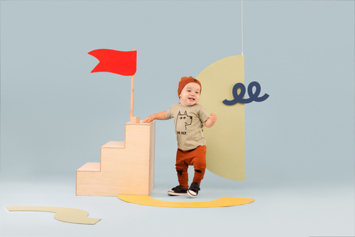 T-shirt chłopięcy z krótkim rękawem Olivier Pinokio - zielony