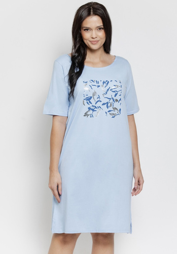 Taro Valentina 3572/3537 – damska koszula nocna z bawełny, do kolan