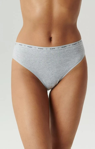 Figi damskie 3CLP-010 Atlantic- biały-szary- różowy