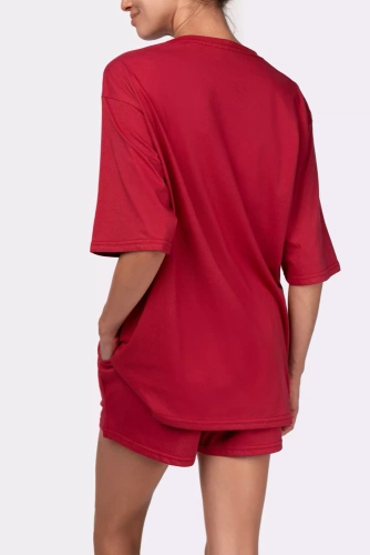 Piżama damska Joy shortsleeve Mona burgund