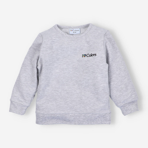 Bluza dresowa I love Colors - szary