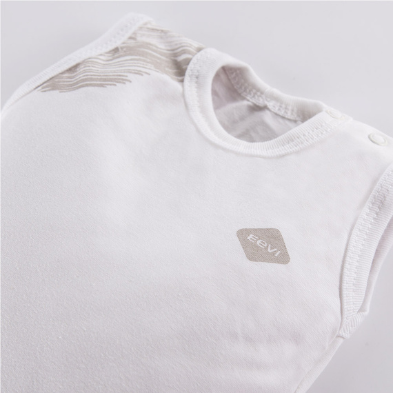Body niemowlęce na ramiączkach Pacific Eevi - biały