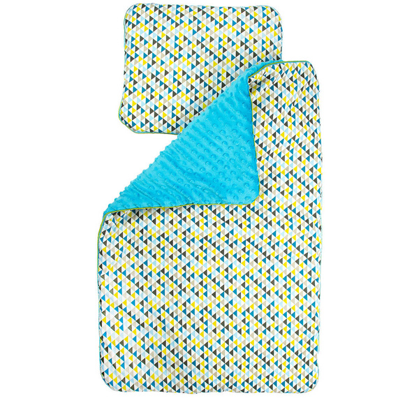 Komplet do wózka Trójkąty Martex szary