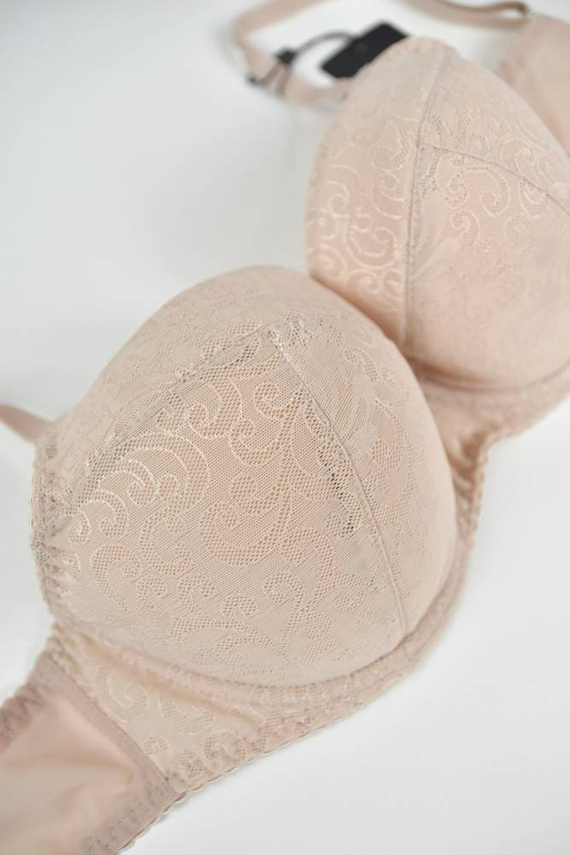 Biustonosz usztywniany full cup 01099 Mila Mediolano beżowy