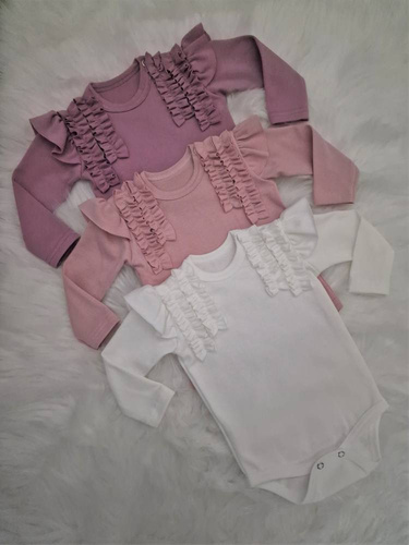 Body z długim rękawem Maja Bambarillo wrzosowy 