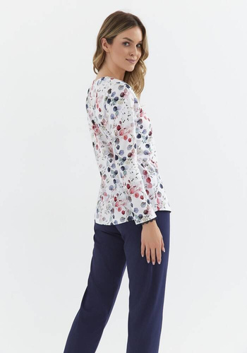 Piżama damska 407 Cana -granatowy