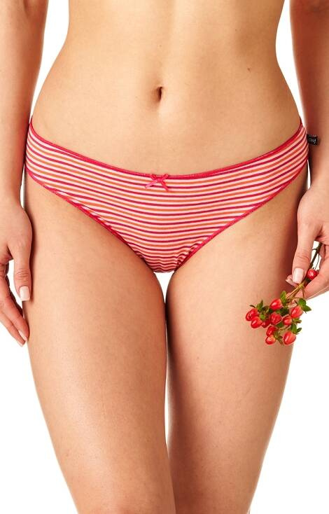 Figi damskie 2-pak LPR 331 B22 A'2 Key różowy-pomarańczowy