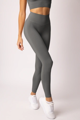 SPAIO Flex Innergy 2.0 grafitowe– legginsy damskie seamless do aktywności